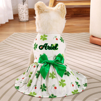 Personalized Pet Lucky St. Patrick’s Day Dress | inCloth01