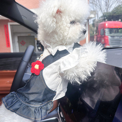 Personalized Pet Denim Pet Overalls | inCloth18